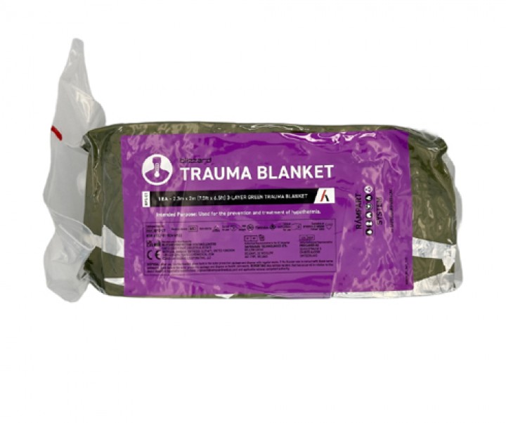 Koc ratunkowy 3-warstwowy Blizzard Trauma, zielony